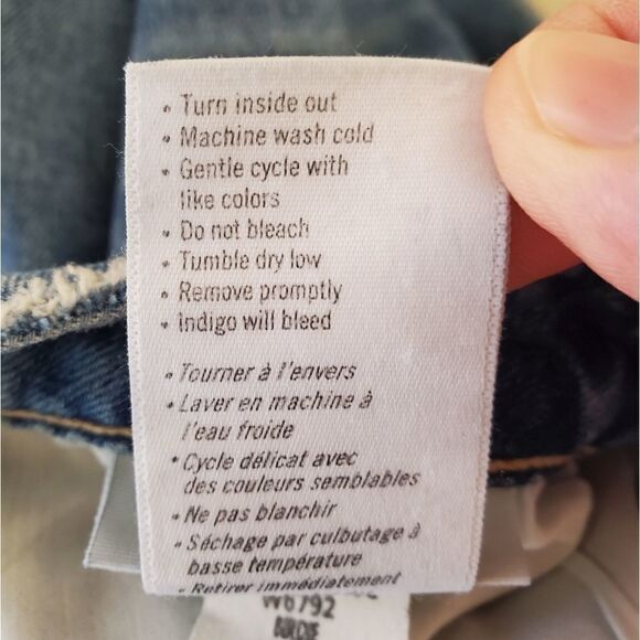 PAIGE Hoxton High Waist Slim Raw-Hem Distressed Jeans size 28 - Picture 12 of 13